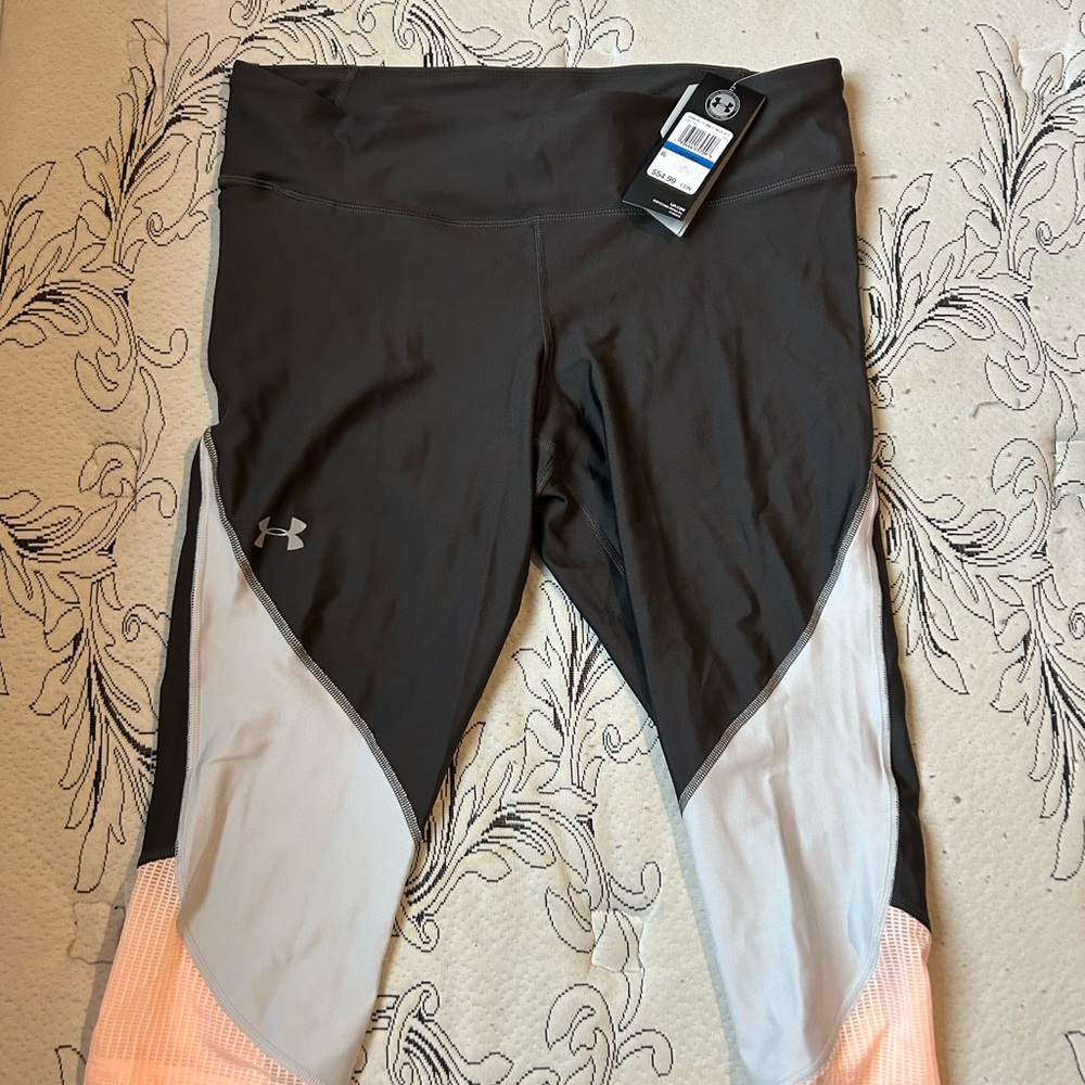 Under Armour Black and Pink Leggings